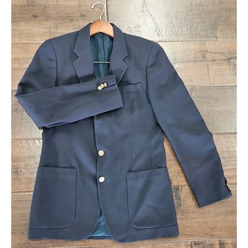 RARE Vintage Calvin Klein Wool Blazer ( jacket) (France)‎ Military Buttons! 38R